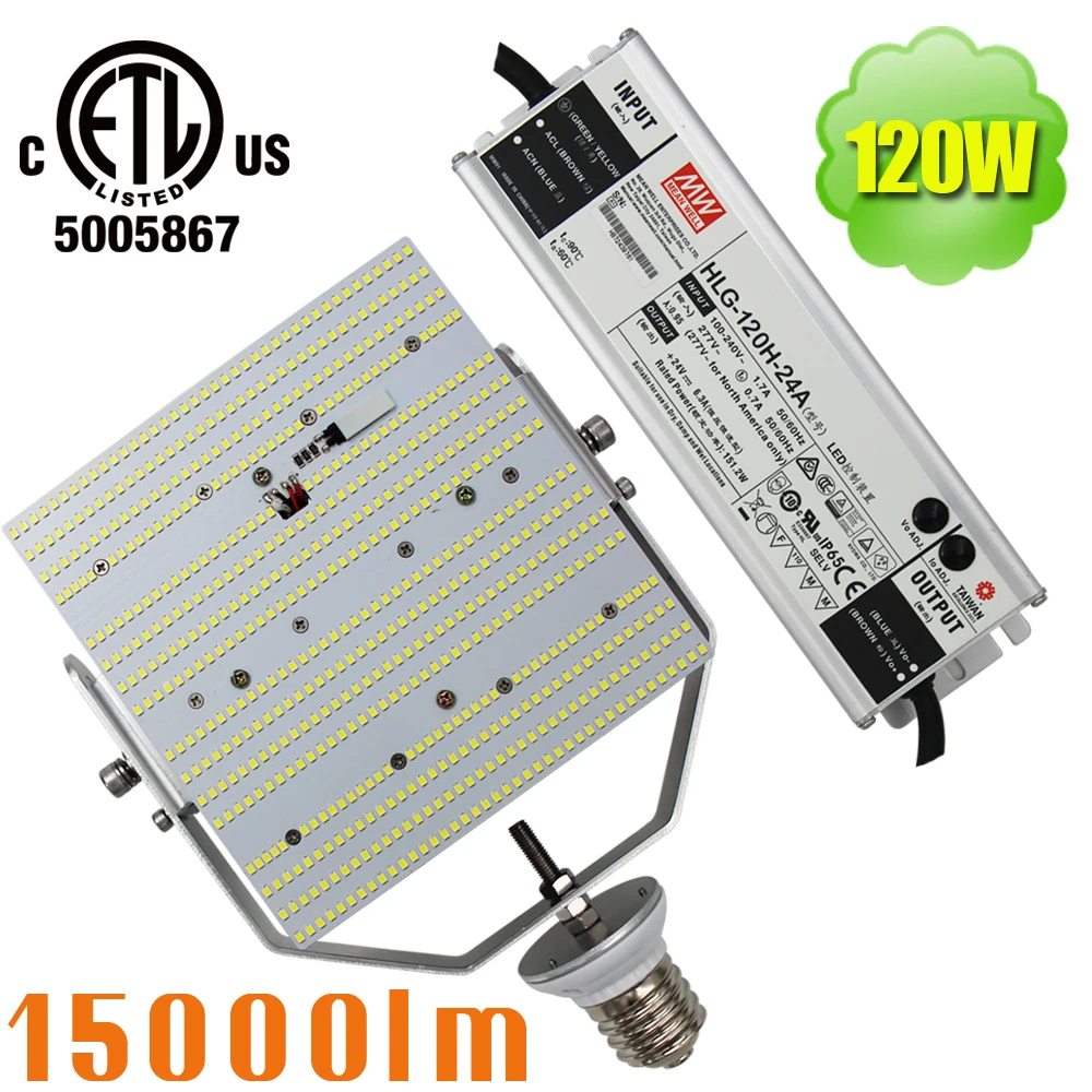 4 Pack 400W Street Pole Light LED retrofit light 120Watt Bright White