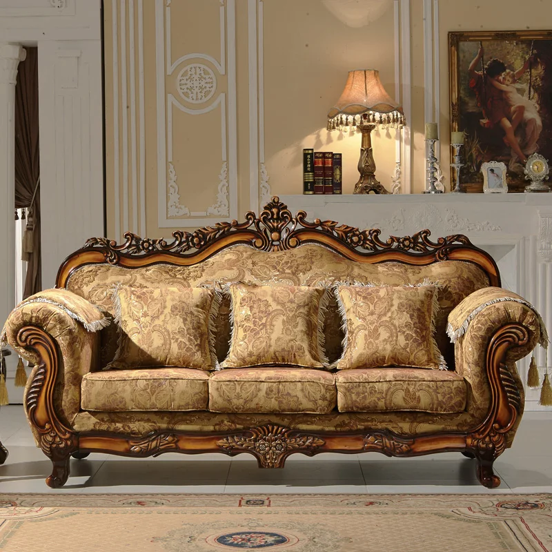 Напрямую с фабрики современный модный Европейский тканевый диван-мебель для виллы#904