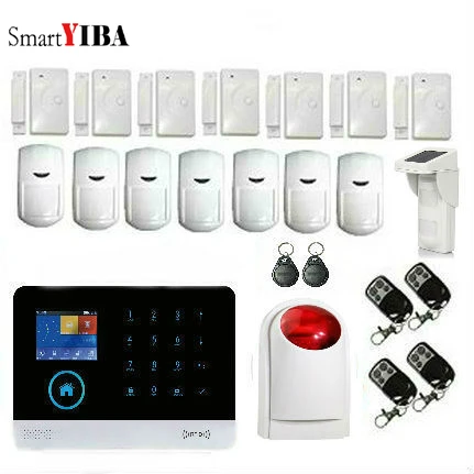 

SmartYIBA Home Wireless GSM Alarm System Security Burglar Alarm Kit Russian Spanish French Dutch Italian English Polish Voice