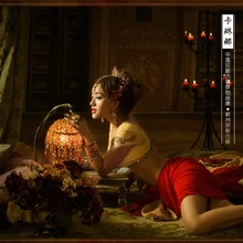 Ka Lin La Дворцовая фотография тематический костюм экзотический индийский танцевальный костюм сари