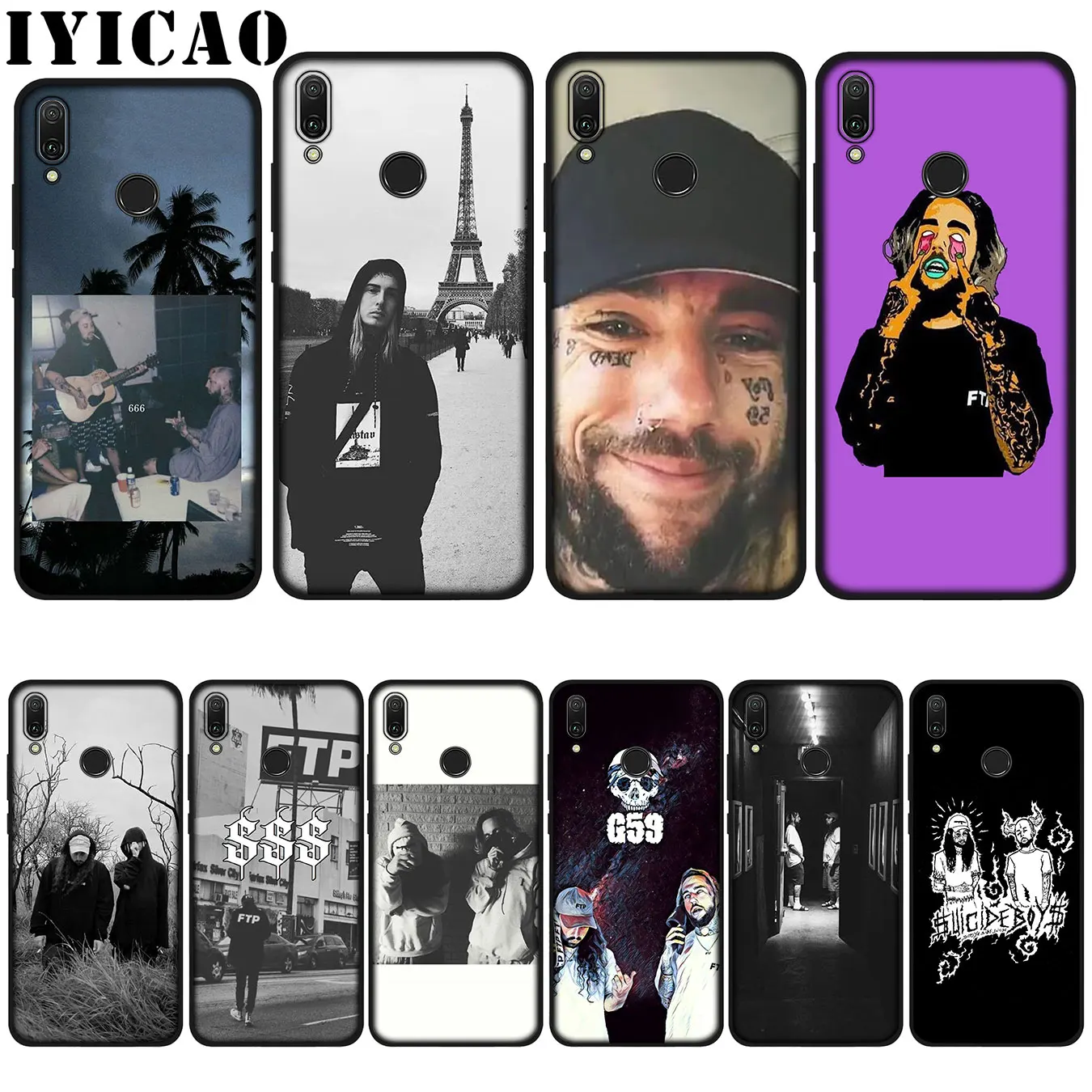 

IYICAO Suicideboys FTP G59 High Quality Soft Case for Huawei P20 Pro P10 P8 P9 P30 Lite Mini 2017 P Smart 2019 Cover