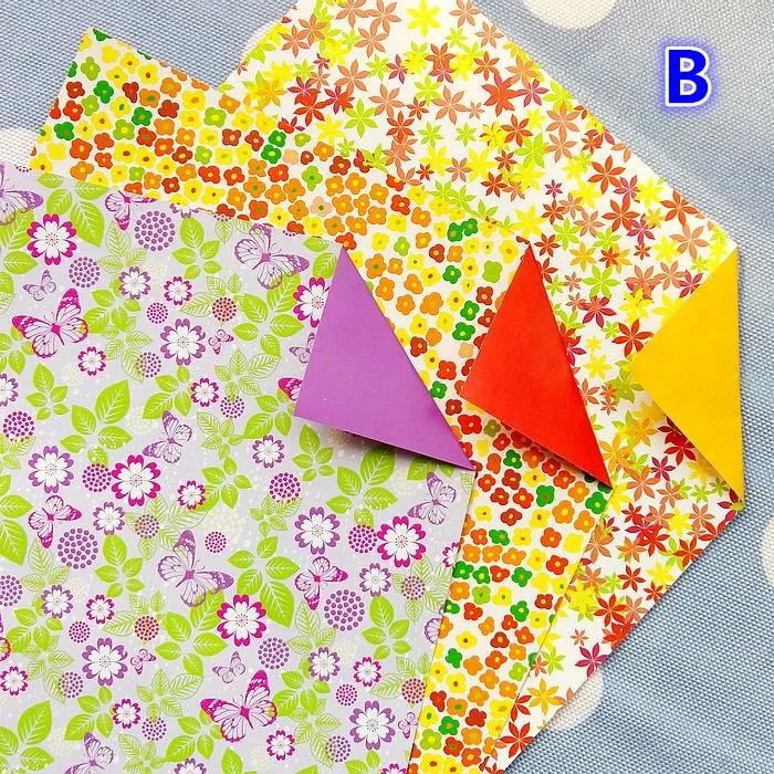 Buy 90pcs/lot floral flower pattern origami paper
