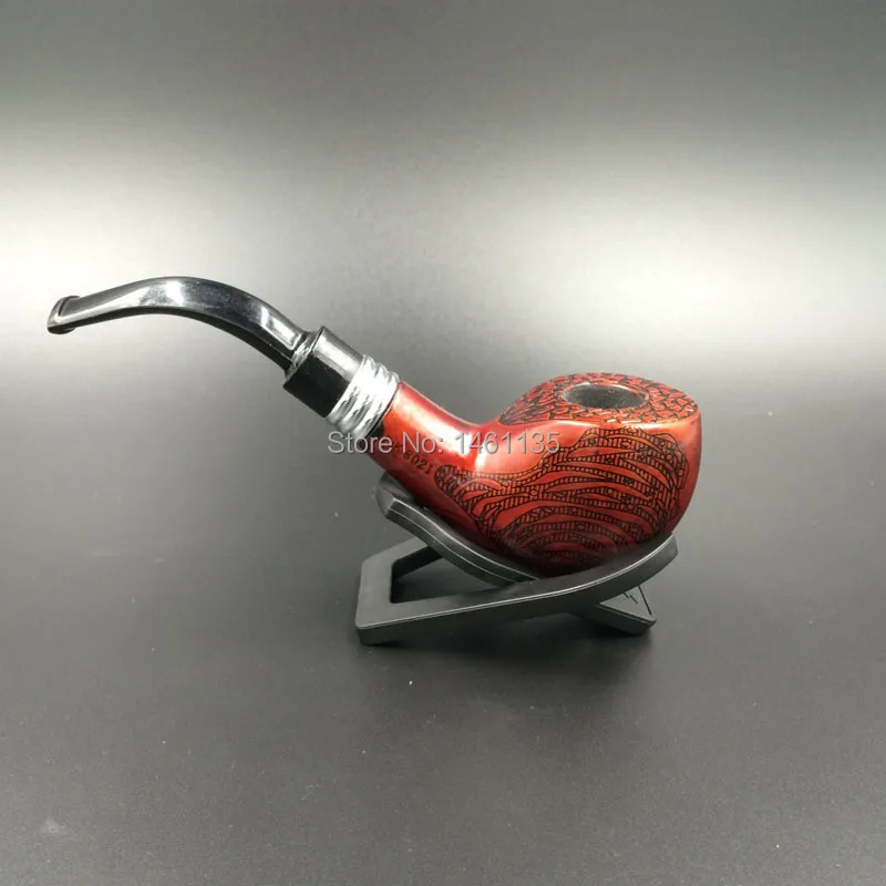 

10 tools set red wood pipe hand 14cm black pipe pipe smoking 9mm filter set