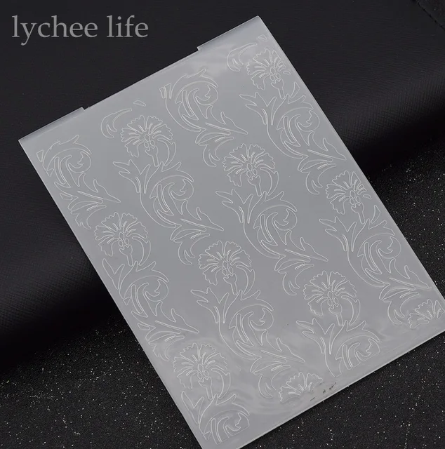 Lychee Plastic Embossing Map Voor Scrapbook Template Stempel Card Maken