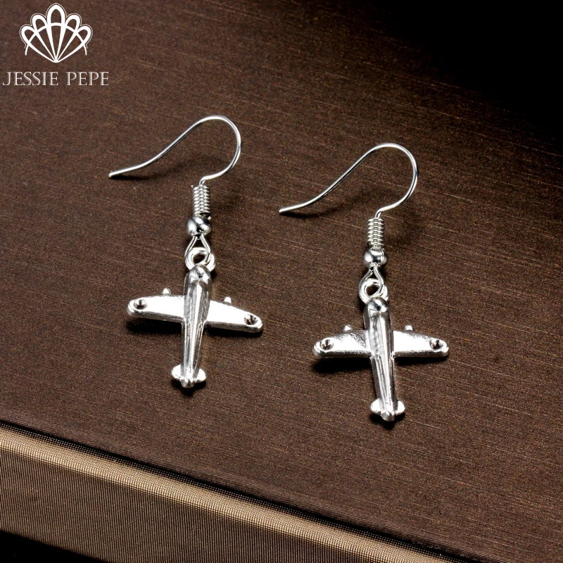 Jessiepepe Brand 2019 New Arrival Unique Airplane Dangle Earrings Child Fashion Jewelry #GY0455