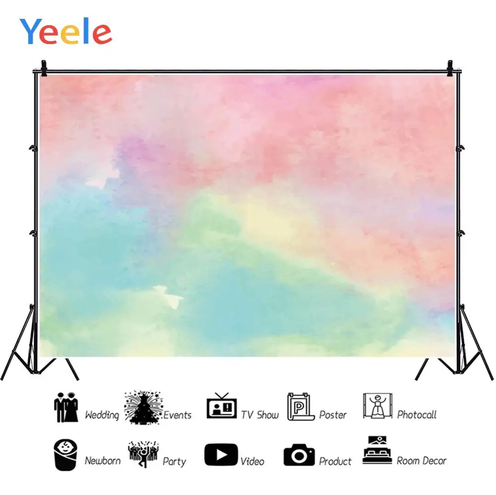 

Yeele Gradient Abstract Cloud Sunset Baby Portrait Photography Backdrops Customized Photographic Backgrounds For Photos Studio