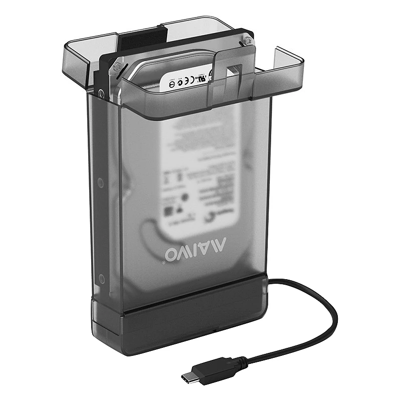 MAIWO Универсальный 2,5 дюйма/3,5 дюйма HDD SSD чехол Sata к адаптеру type-C бесплатно 5 Гбит/с Корпус жесткого диска Поддержка 2 ТБ Uasp P