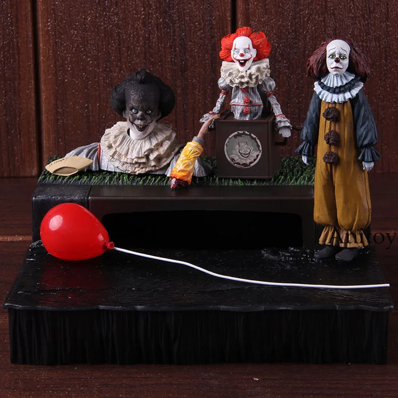 NECA Stephen King's It Pennywise набор аксессуаров ПВХ клоун Pennywise фигурка Коллекционная модель игрушки