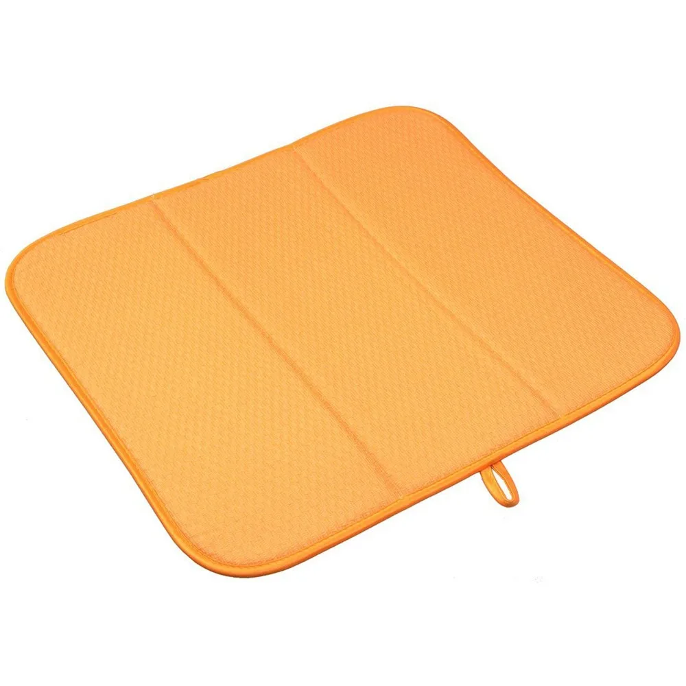 Handmade Drying Mat Dish Cleaning Help Absorbent Microfiber Washable