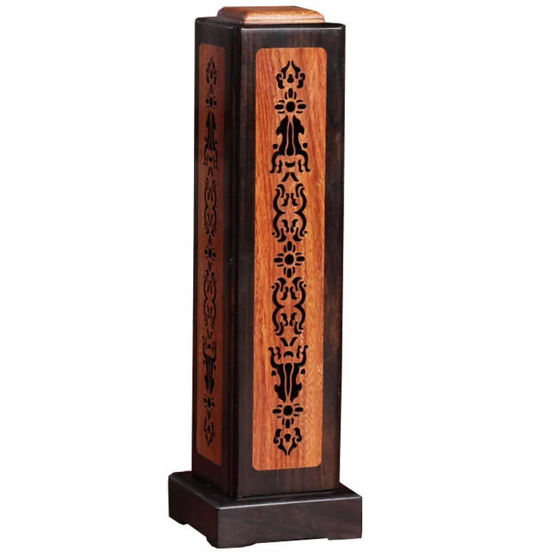 Buy Ebony Wood Vertical Carving Hollow Bodhi Zen Stick