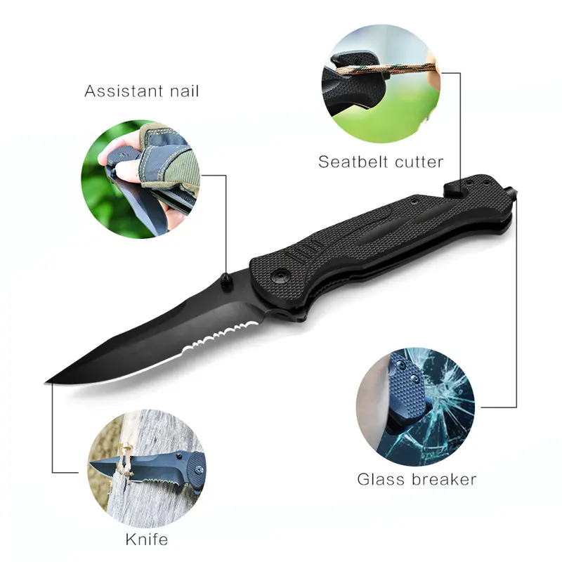 

Folding Knife Outdoor Survival Army Titanium Knife Hunting G10 Multifunction Military Tactical Utility Multitool Knives Cuchillo