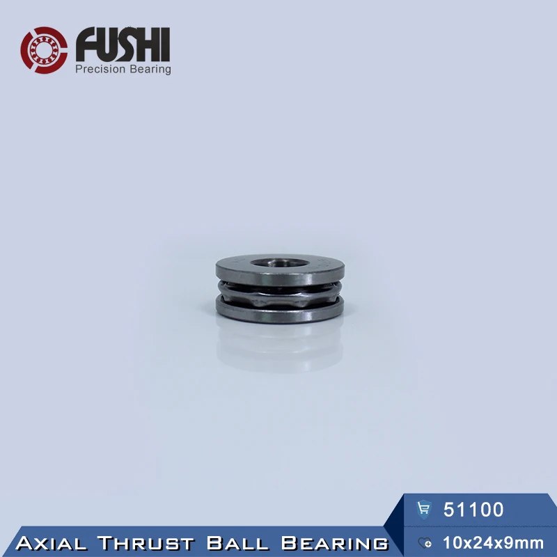 51100 упорный подшипник 10*24*9 мм (8 шт.) ABEC 1 Axial шарикоподшипники 8100|bearing bearing|bearing