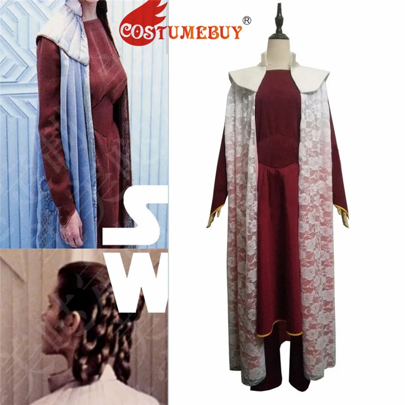 CostumeBuy фильма Звездные войны органа Solo Косплэй костюм платье Star Wars принцессы костюм принцессы Леи платье все размеры L920