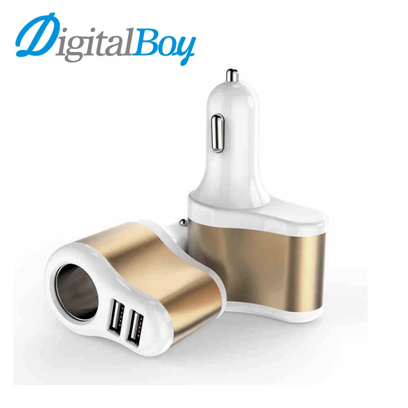 Digitalboy Новый Dual USB Автомобильное Зарядное устройство Поддержка автомобиля