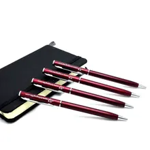 Горячее предложение! цветной металлический Карманный шариковая ручка на заказ Отпечатано с вашей свадебной датой Свадебные названия бесплатно лазером