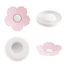 Мыло в форме цветка дренажная коробка мыльница миска-контейнер портативный цветок Моделирование мыло посуда держатель принадлежности для ванной комнаты