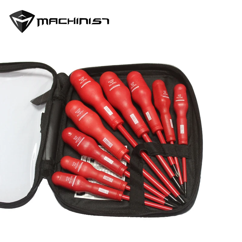 

9pcs Universal Multi-functional Electrical Insulation Screwdriver Set Precision Screw Set Manual Screwdriver Set