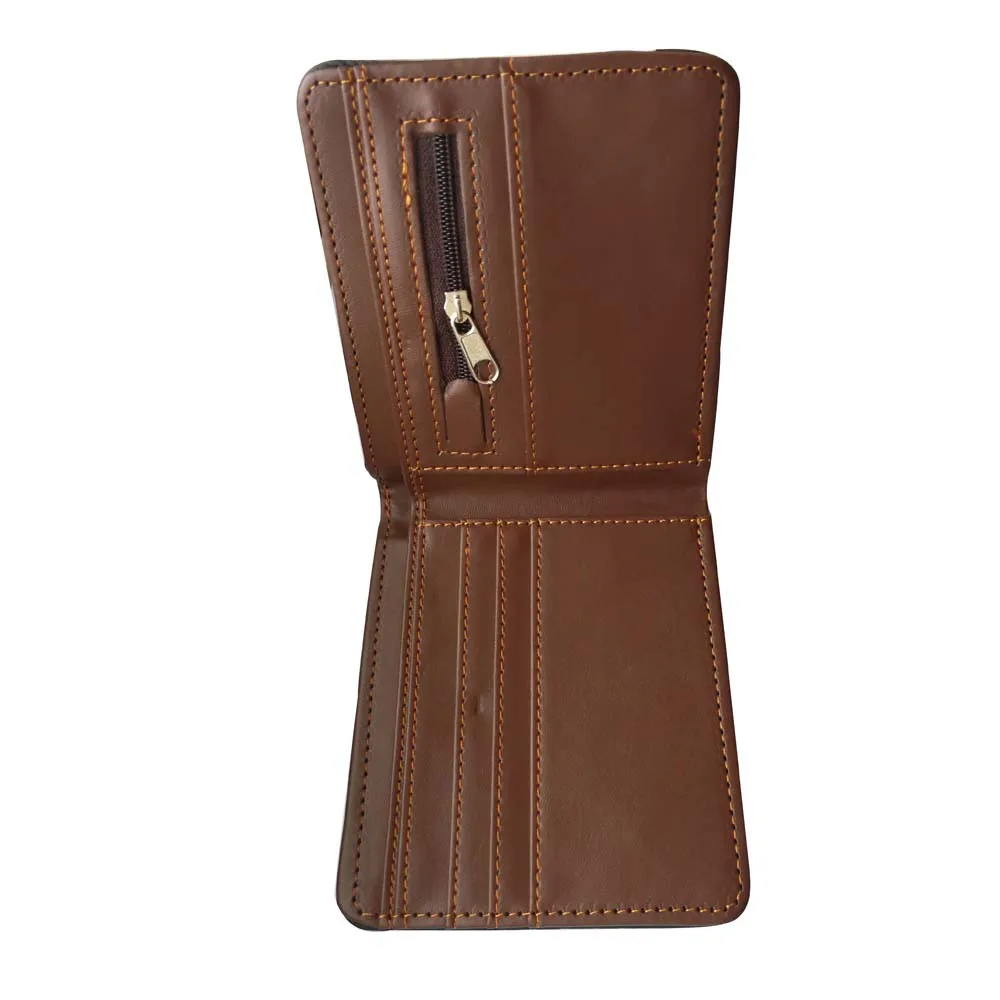 Двойные кошельки держатель для карт кошелек бумажник Billfold Сумки из натуральной