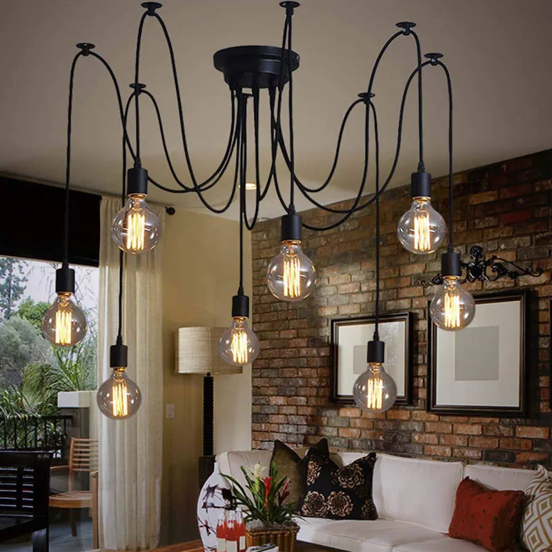 

Heavenly female chandelier loft restaurant bar cafe Hall clothing store bedroom living room retro industrial wind spider light