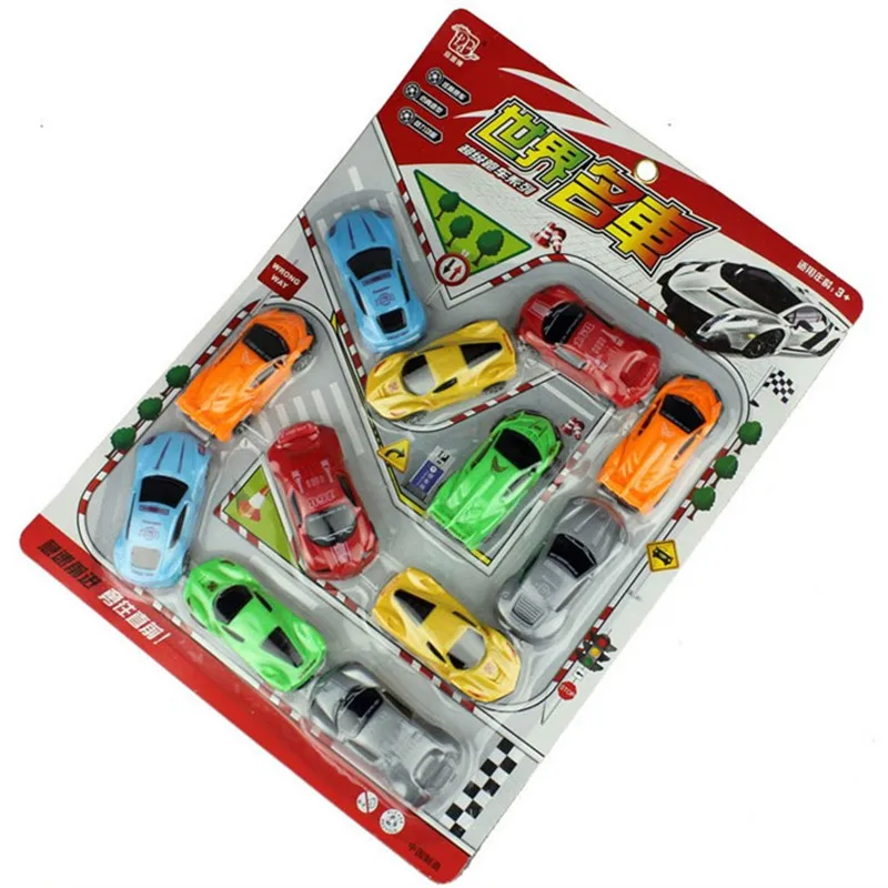 12 pieces/set cheap dinky toys Matchbox hero Sports car model