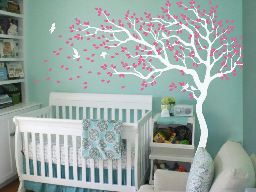 Nursery Tree Wall Decals Stickers White Nursery Tree Wall Decals Stickers
