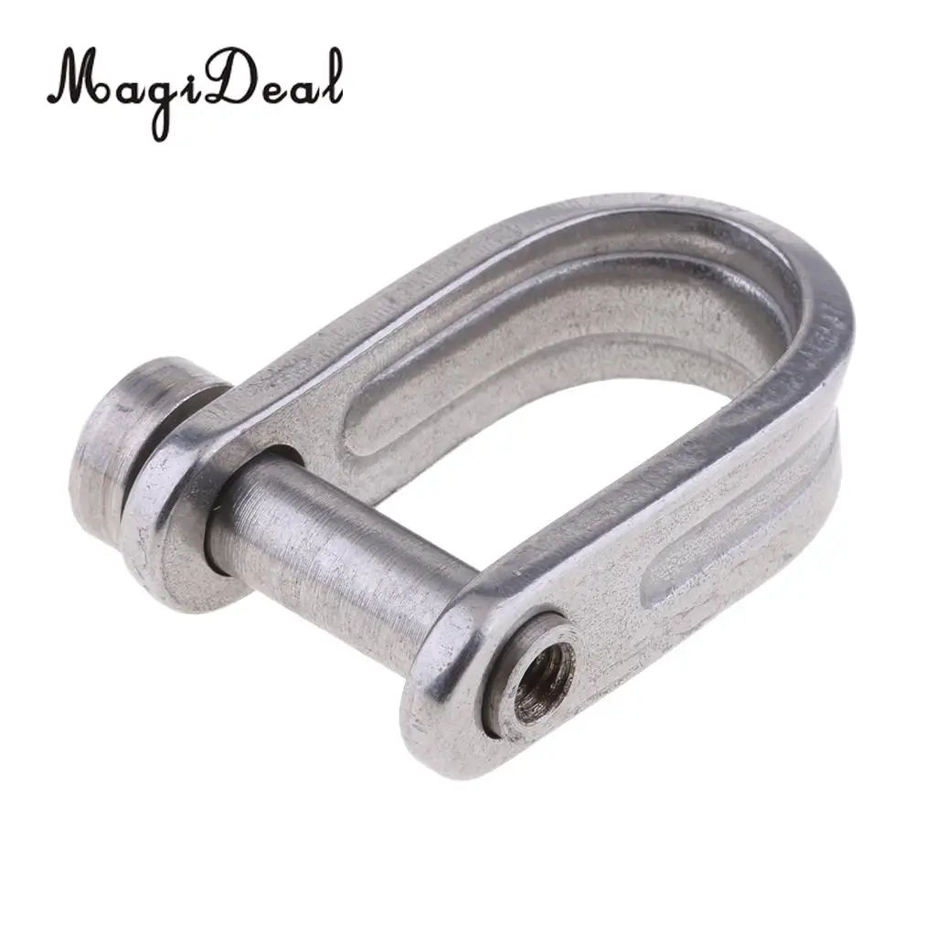MagiDeal Marine 7mm 316 Stainless Steel D Shackle for Marine Canoe Boat Shade Sail Dinghy Yacht Replacement Parts Accessories