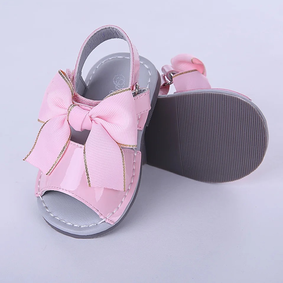 Симпатичная одежда, новые сандалии для девочек из микрофибры галстук бабочка туфли принцессы Детские пляжные сандалии обувь для девочек KSG005-02 без обувной коробки