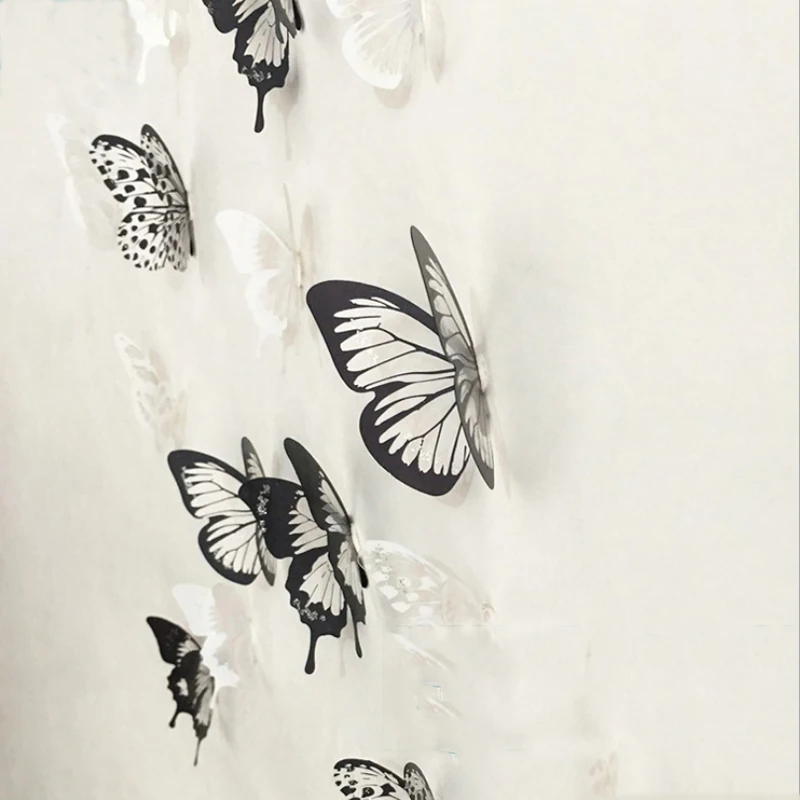 18 шт 3D бабочки DIY ПВХ художественная Наклейка на стену Креативный Дизайн Наклейка с феей Kds вечерние украшения комнаты кухня холодильник наклейка на магните