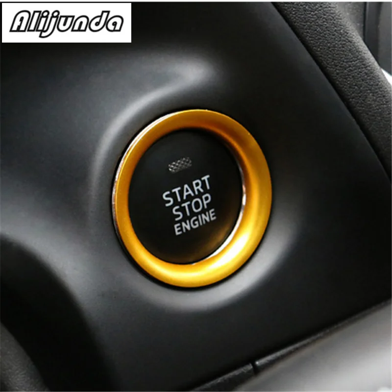 

Start Stop Push Button Ignition Key Hole Decoration Ring Engine Power Switch Trim Sticker Fit For Mazda CX 4 CX 5 Accessories