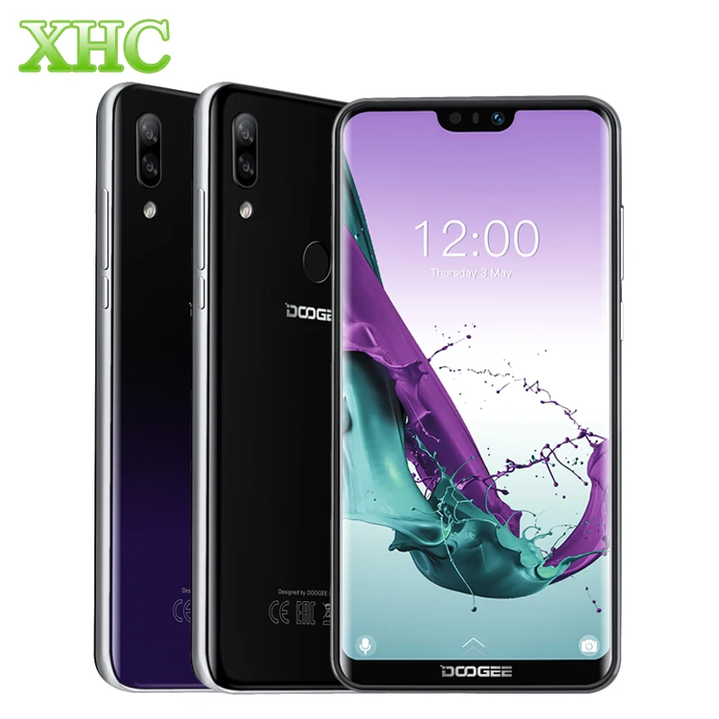 Pаспродажа DOOGEE N10 Android 8,1, мобильный телефон, 3 Гб ОЗУ, 32 Гб ПЗУ, 5,84 дюймов, FHD + 199 дисплей, двойной дисплей, 16,0 Мп, 3360 мАч, 4G LTE, две sim карты, смартфон