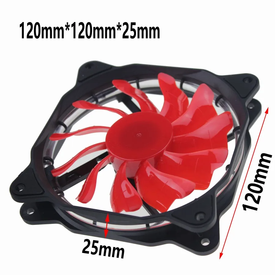 120mm red led fan 11