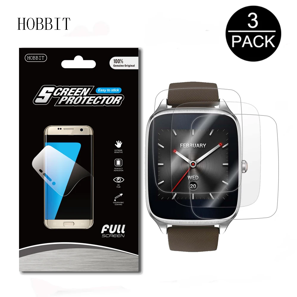 3 упаковки для ASUS ZenWatch 2 W1501Q 1 63 дюймов Противоударная нано защитная пленка экрана