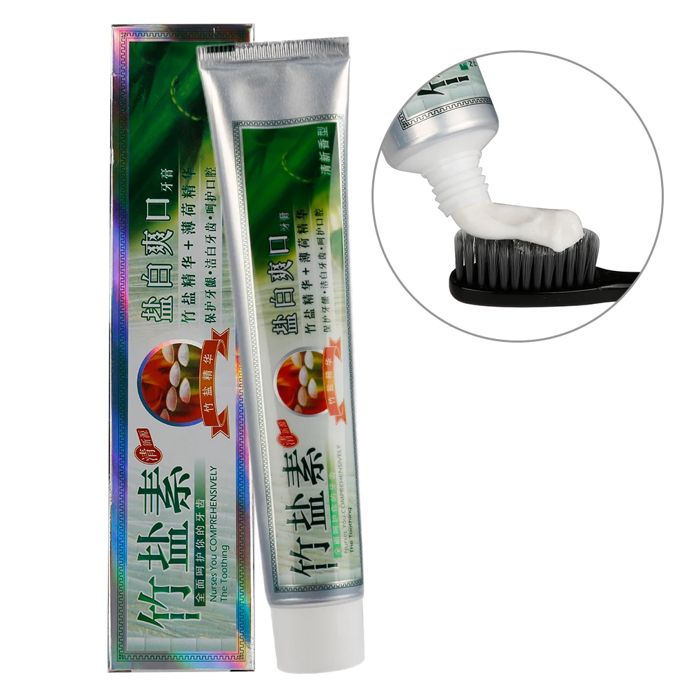 Y&W&F 100g Bleaching Bamboo Salt Dental Cream Toothpaste Dental Remover