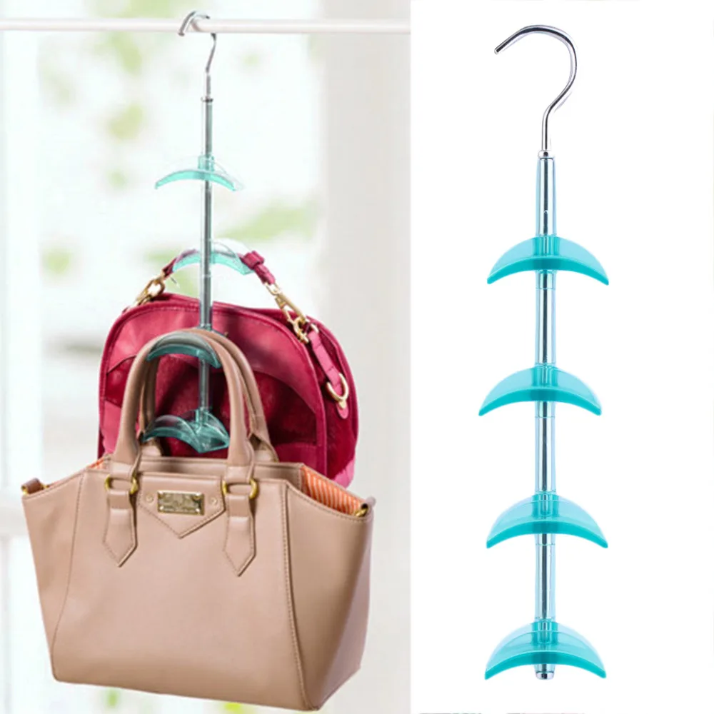 New arrival 4 Hooks Handbag Bag Holder Shelf Hanger Hanging Rack