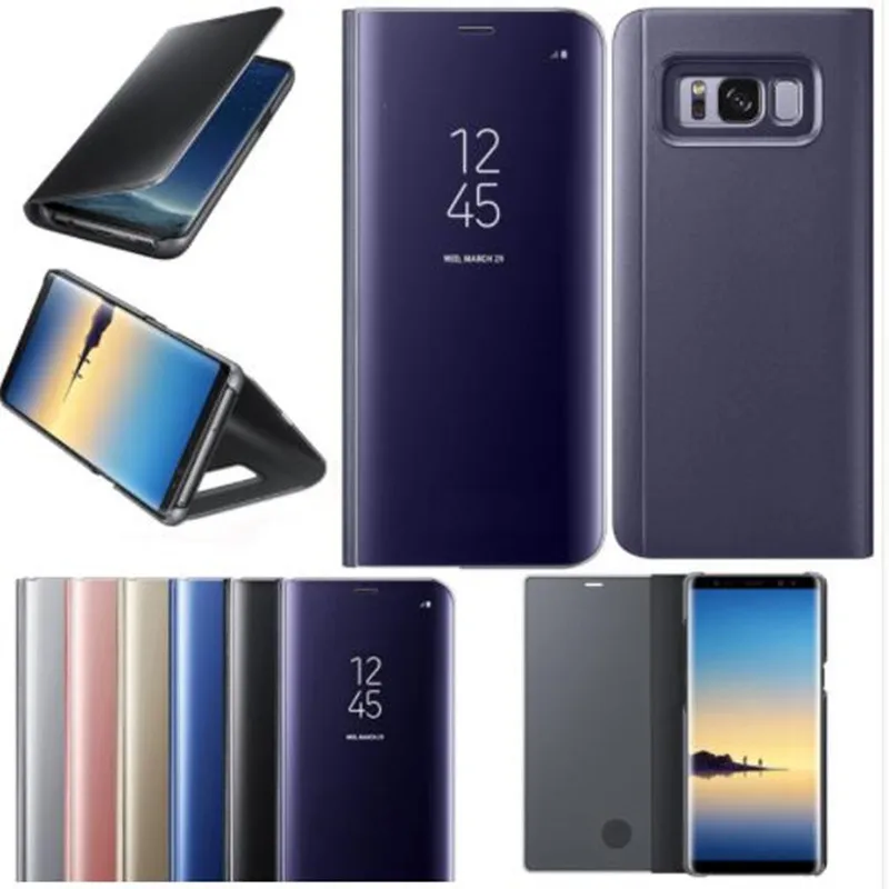 

For Samsung S8 Luxury Mirror Flip Phone Case For Samsung S8 Case Smart Stand Case For Samsung S8 Plus