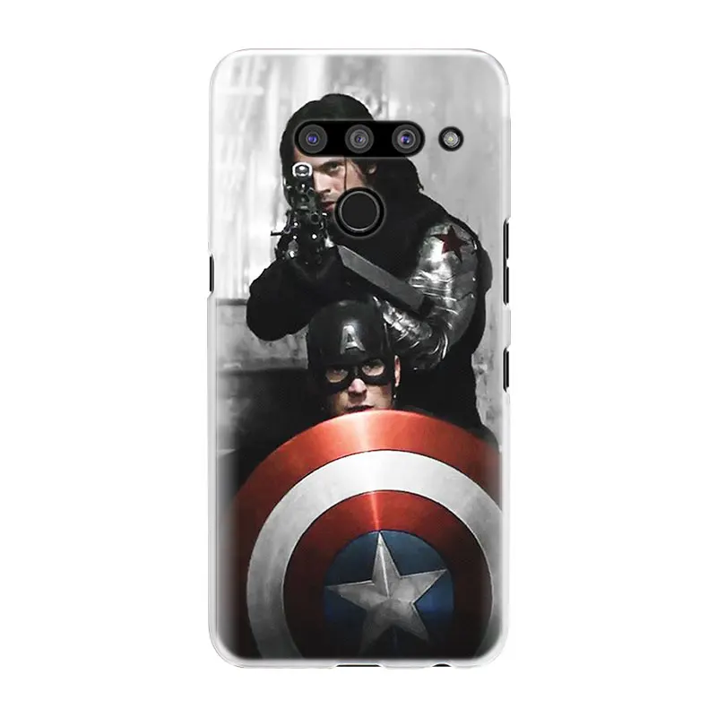 Чехол для телефона с изображением Мстителей Железного человека Капитана Америки s для LG G7 G8 ThinQ G5 G6 V30 V40 V50 ThinQ Q6 Q7 жесткий чехол-накладка из поликарбоната