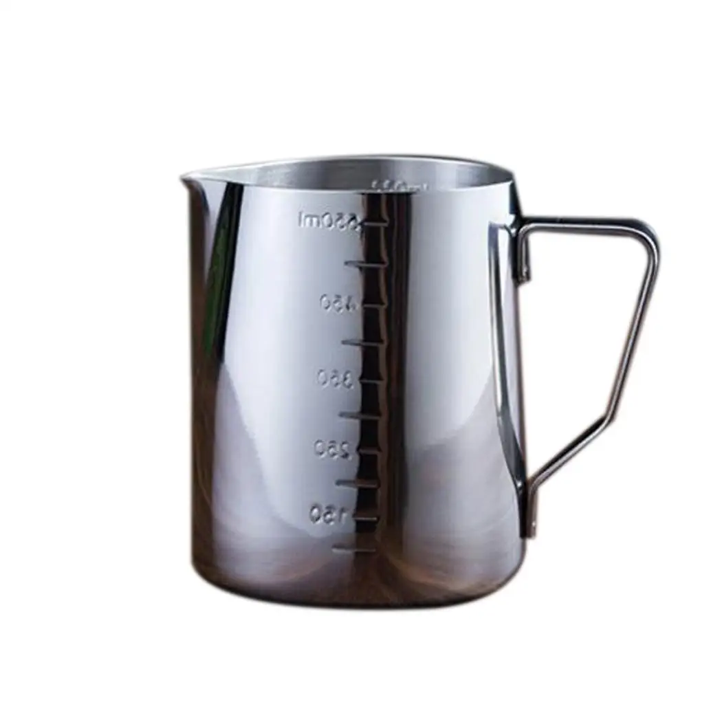 

3 Types Stainless Steel Milk Frothing Jug Milk Cream Cup Coffee Creamer Latte Art Pitcher Durable Kitchen Coffee Accessories