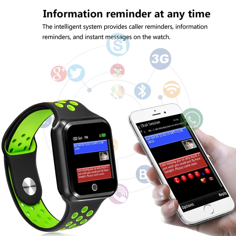 Дропшиппинг S226 умные часы IP67 водонепроницаемые 15 дней в режиме ожидания сердечный ритм кровяное давление Smartwatch Поддержка IOS Android