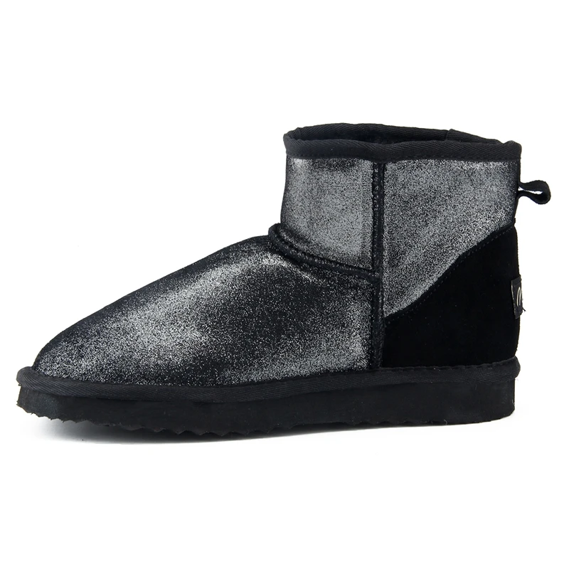 JXANG/Новые модные женские зимние ботинки; женские ботинки из натуральной кожи; теплые водонепроницаемые зимние ботинки; ботильоны;