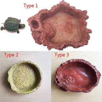 

Reptile Food Feeder Bowl Basin Water Drinker Dish Crawler Turtle Tortoise Scorpion Lizard Pet Supplies 1pc