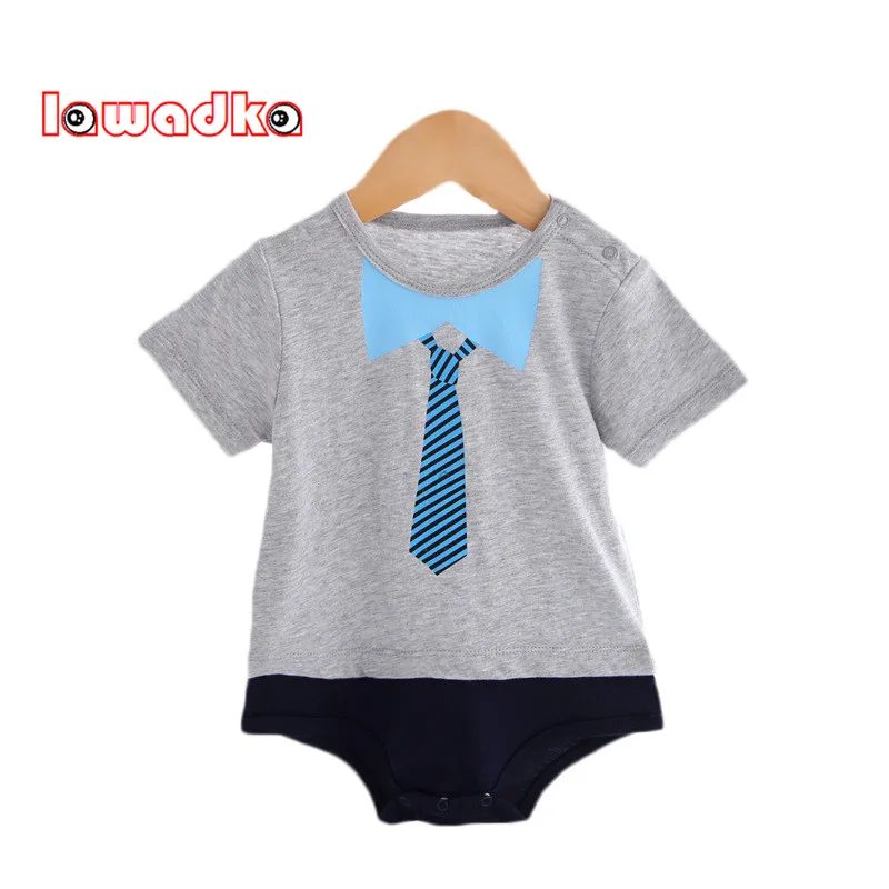

Lawadka Cotton Baby Bodysuits Tie Design Baby Wear Infant Jumpsuit Boys Clothes Roupas Infantil