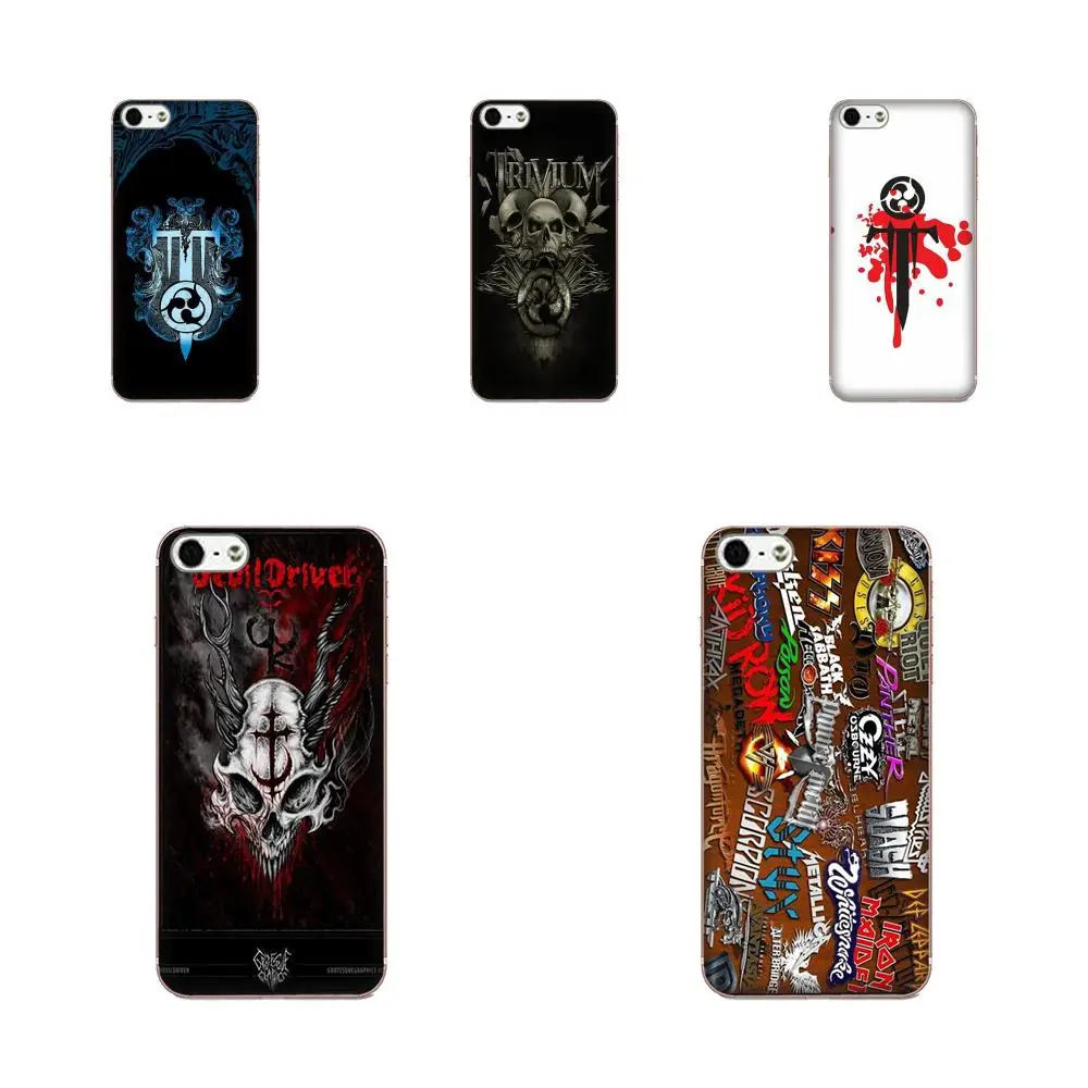 Металлический рок-браслет Trivium для Apple iPhone 4 4S 5 5C 5S SE 6 6S 7 8 Plus X XS Max XR мягкий чехол из