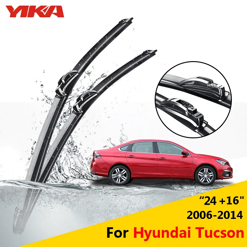 YIKA 24"+16" For Vehicle Hyundai Tucson Windscreen High Performance Fit