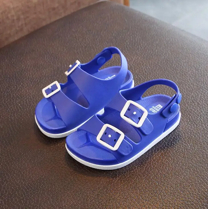 

2019 Summer Boys Beach Shoes Anti-slip Plastic Sandals Baby Toddler Boy Sandals Open-toed Buckle Boys Sandals #9DB0332