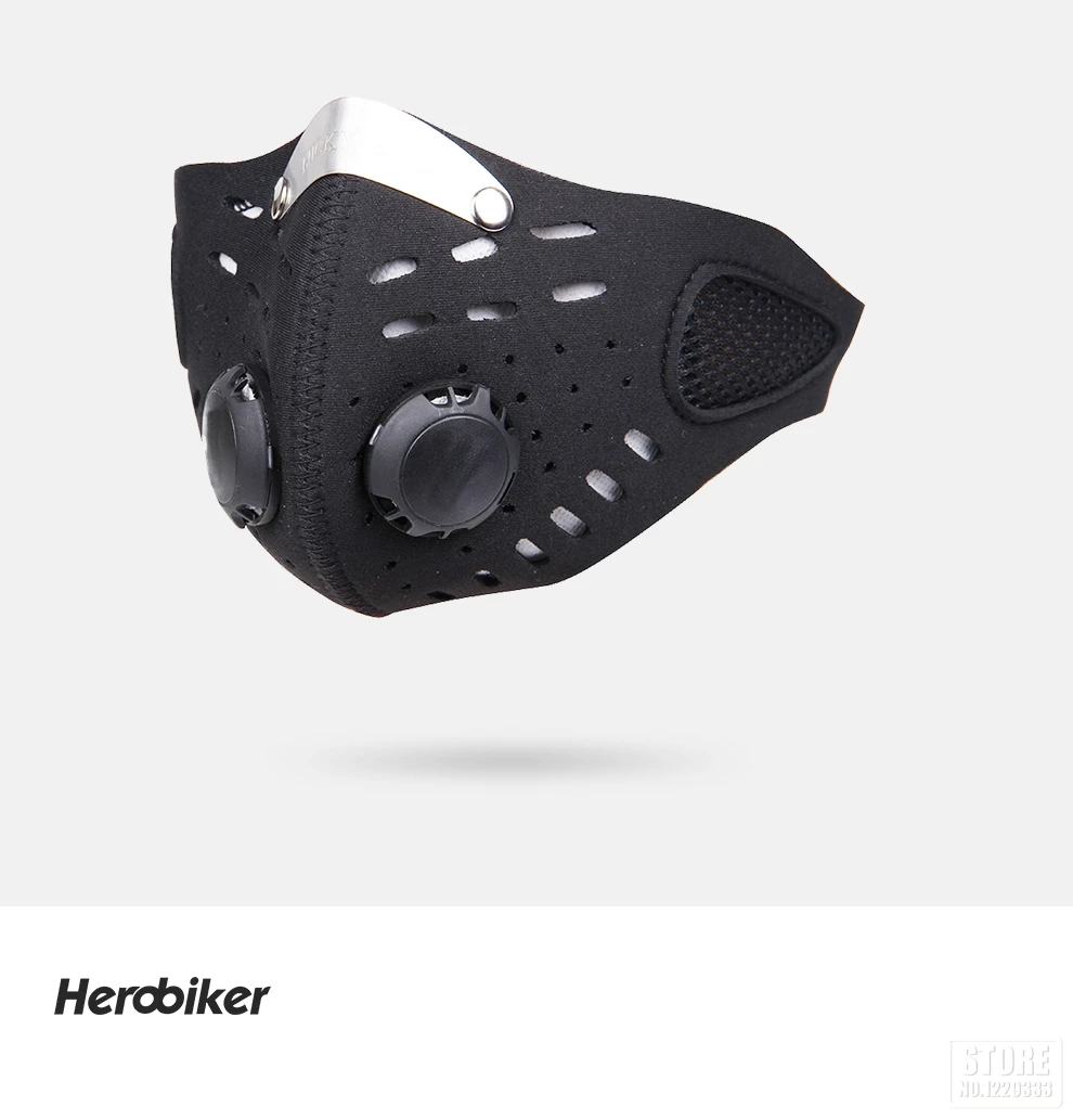 Herobiker motocicleta máscara rosto escudo balaclava óculos