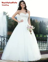 BacklakeGirls Sexy Weeding Gown Custom Made Tulle 2017 A Line Sweetheart Neck Elegant Bride Dress Wedding Dresses