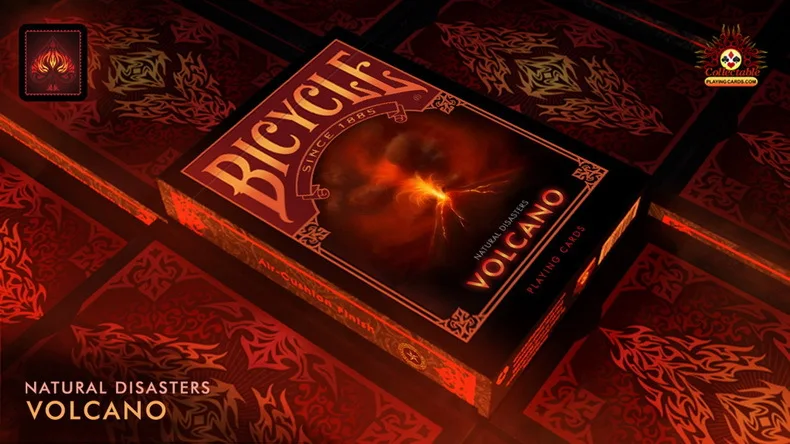 Велосипед природных катаклизмов вулкан игральные карты коллекционный покер USPCC ограниченное издание колода волшебные карты фокусы реквизит