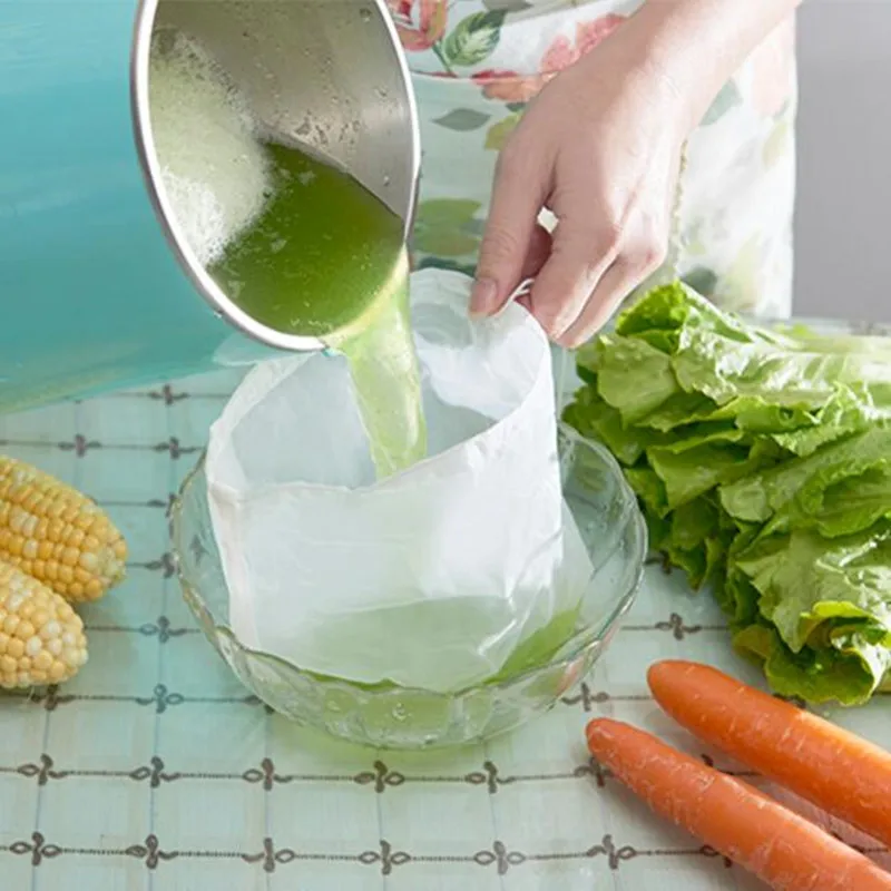 Многоразовый нейлоновый сетчатый фильтр для пищевых продуктов домашнего ореха