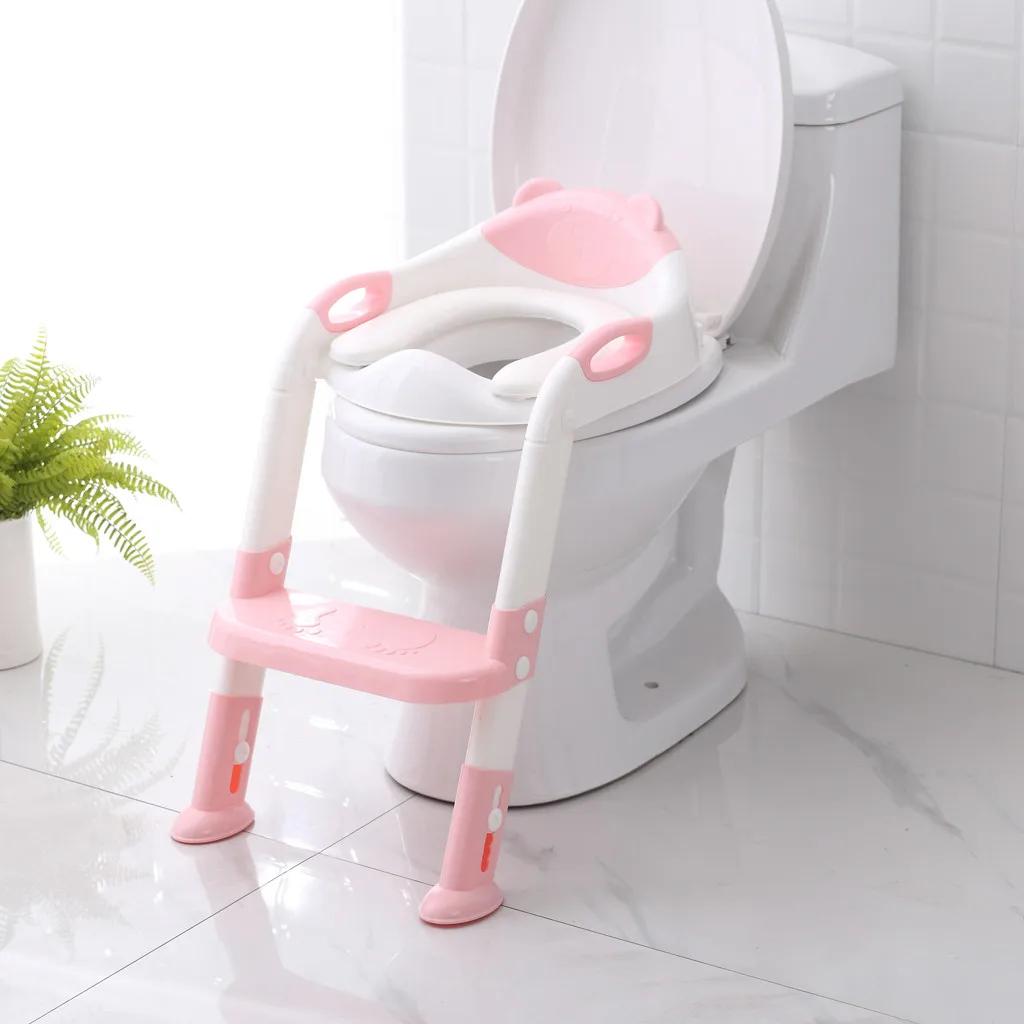 

Baby Child Potty Toilet Trainer Seat Step Stool Ladder Adjustable Training Chair potty training nocnik dla dzieci baby toilet