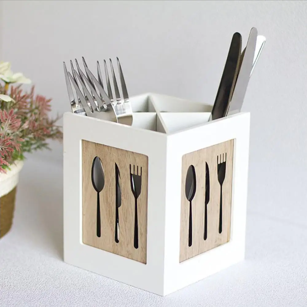 

Function storage box wooden creative western tableware spoon chopsticks storage basket organizer first aid kit airpods case @12